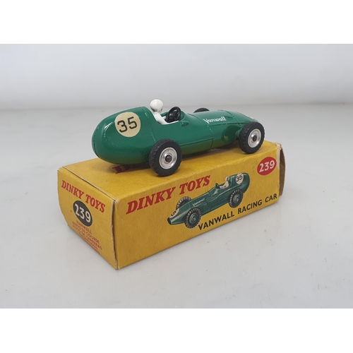 219 - A boxed Dinky Toys No.239 Vanwall Racing Car with spun hubs