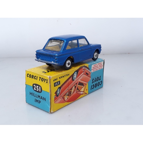 244 - A boxed Corgi Toys No.251 Hillman Imp and a boxed No.318 Lotus Elan S2.