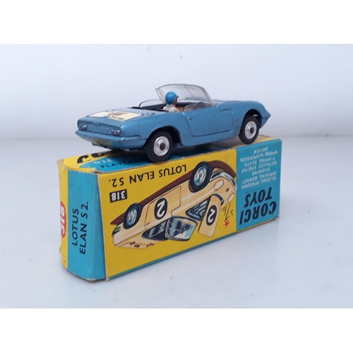 244 - A boxed Corgi Toys No.251 Hillman Imp and a boxed No.318 Lotus Elan S2.