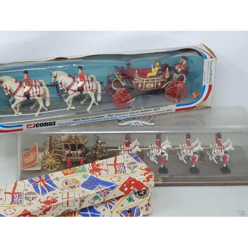 252 - A boxed Corgi 1977 Silver Jubilee Set and two other Jubilee Sets