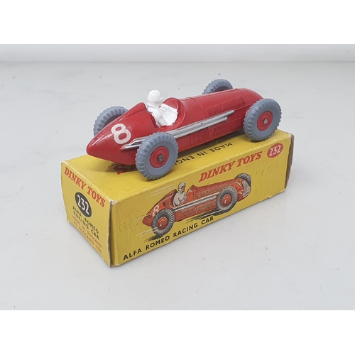 275 - A boxed Dinky Toys No.232 Alfa Romeo Racing Car with plastic hubs