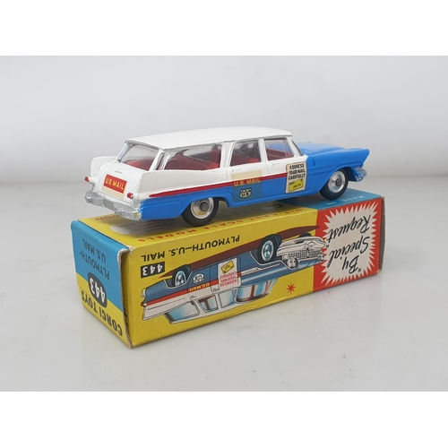 285 - A boxed Corgi Toys No.443 Plymouth U.S. Mail