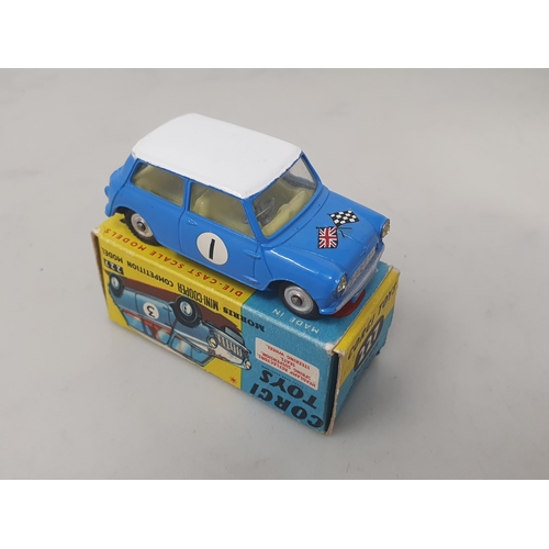 294 - A boxed Corgi Toys No.227 blue Morris Mini-Cooper Competition Model