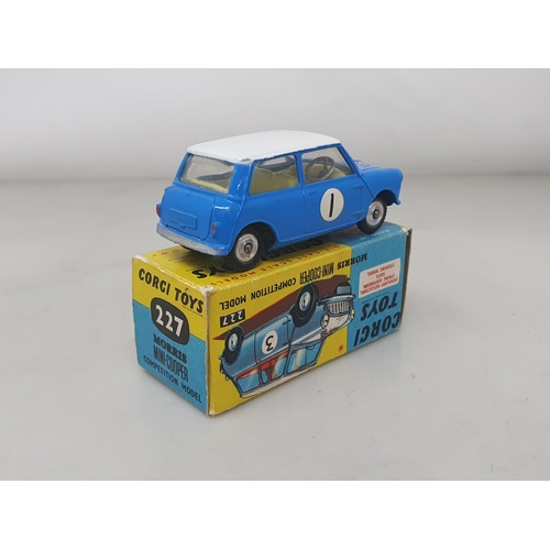 294 - A boxed Corgi Toys No.227 blue Morris Mini-Cooper Competition Model