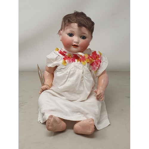 301 - An Armand Marseille 985 bisque Doll with fixed eyes 16in