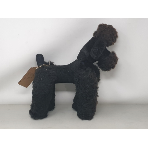 335 - A vintage black Poodle Teddy 12in