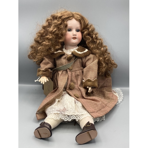 357 - A Heubach Koppelsdorf bisque headed Doll, 18in