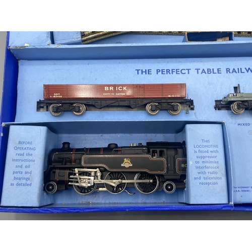 36 - Hornby Dublo EDG18 2-6-4T Goods Set. Locomotive and wagons in mint condition, has had little or no u... 