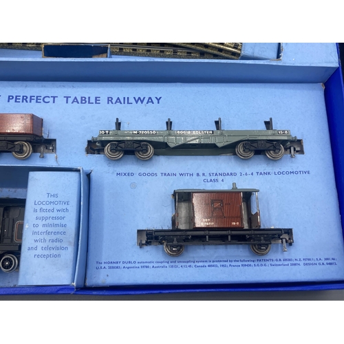 36 - Hornby Dublo EDG18 2-6-4T Goods Set. Locomotive and wagons in mint condition, has had little or no u... 