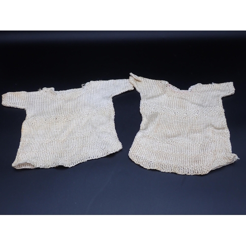 370 - A quantity of antique Doll's Clothes including lace and knitted woollen garments