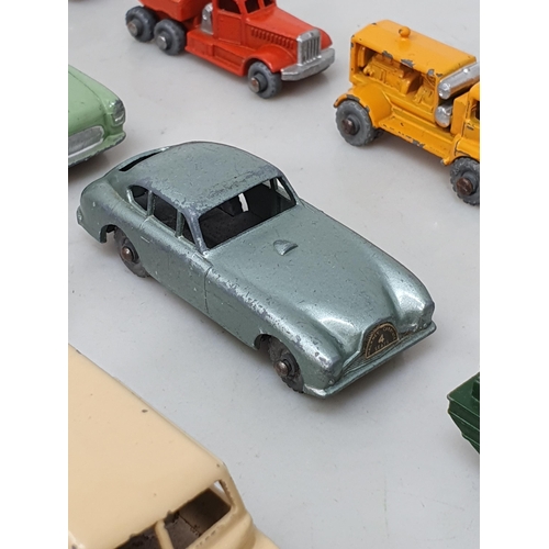 376 - Sixteen Lesney Matchbox early issue Models including Ford Station Wagon, Jaguar 3.4 litre, Astone Ma... 