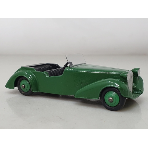 391 - A Dinky Toys 38d green Alvis with green hubs