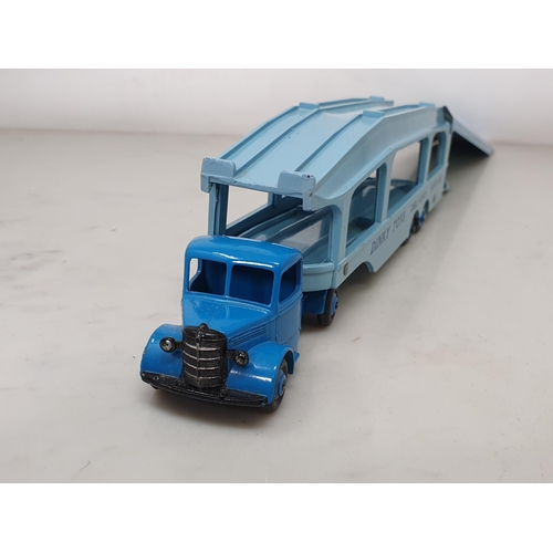 396 - A boxed Dinky Toys No.982 Pullmore Car Transporter with loading ramp, complete with packing and load... 