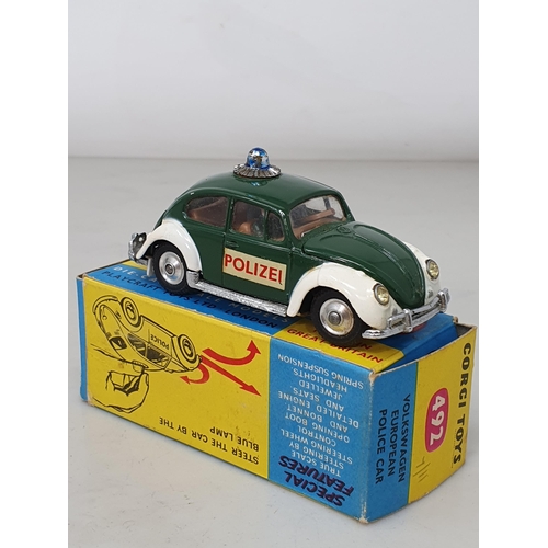 399 - A boxed Corgi Toys No.492 Volkswagen European Police Car