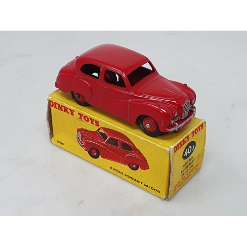 429 - A boxed Dinky Toys No.40J red Austin Somerset Saloon