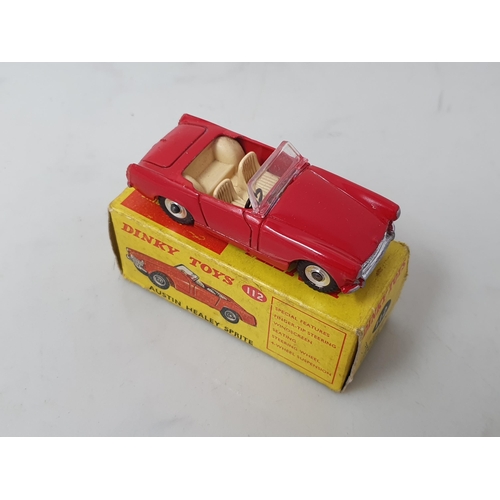 434 - A boxed Dinky Toys No.112 red Austin Healey Sprite