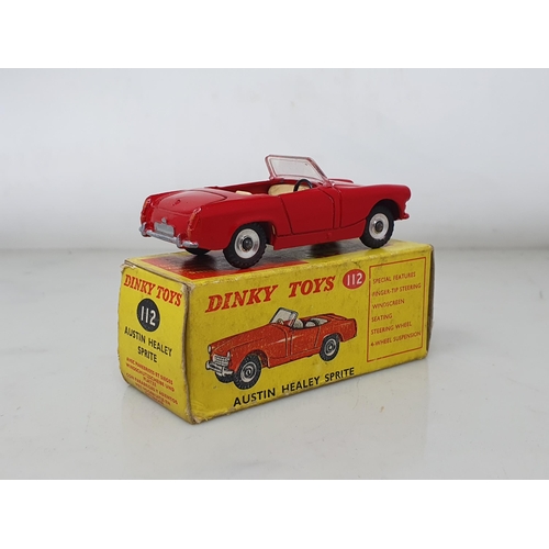 434 - A boxed Dinky Toys No.112 red Austin Healey Sprite