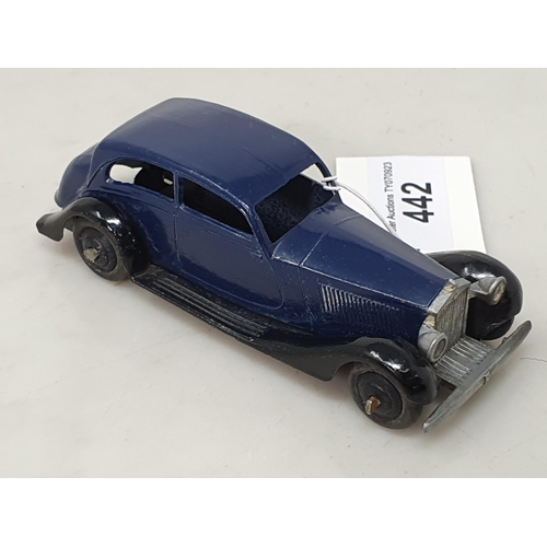 442 - A Dinky Toys 30b violet blue Rolls Royce