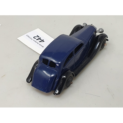 442 - A Dinky Toys 30b violet blue Rolls Royce