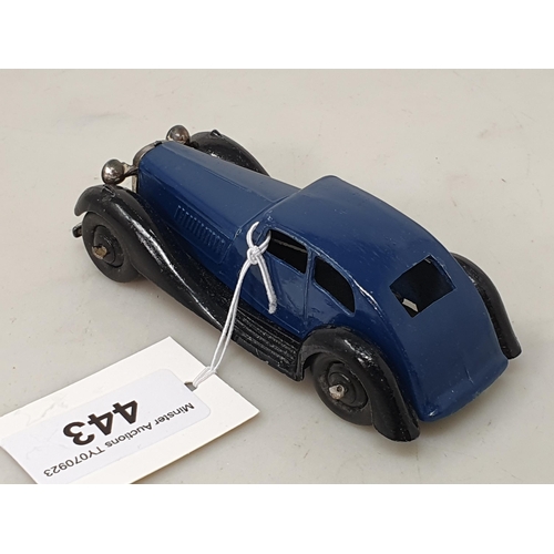 443 - A Dinky Toys 36d dark blue Rover