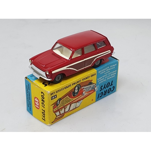 463 - A boxed Corgi Toys No.491 red Ford Consul Estate Car