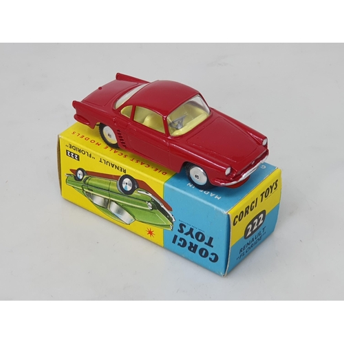 468 - A boxed Corgi Toys No.222 maroon Renault Floride