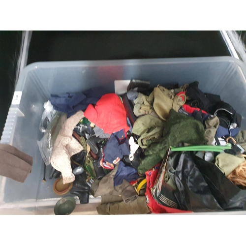 475 - A box of Action Man Figures, Outfits and Accessories