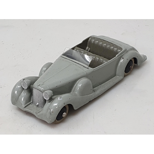 481 - A Dinky Toys early grey Lagonda with grey seats and solid steering wheel