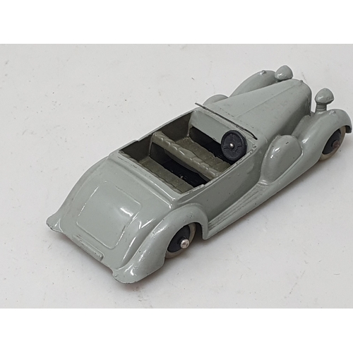 481 - A Dinky Toys early grey Lagonda with grey seats and solid steering wheel