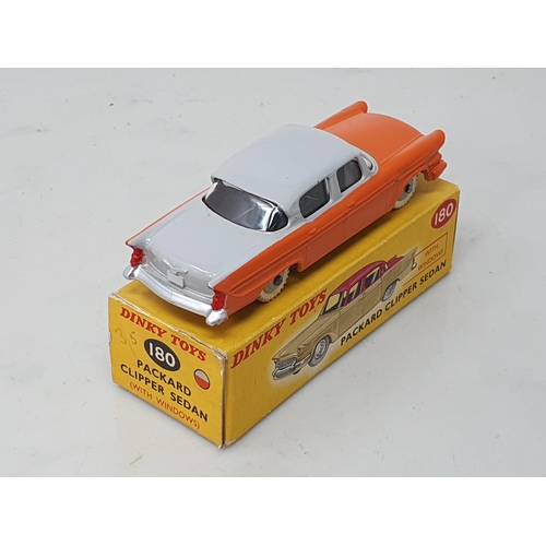 485 - A boxed Dinky Toys No.180 grey and orange Packard Clipper Sedan