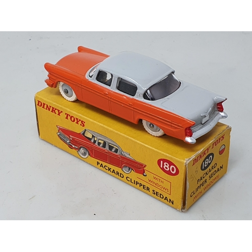 485 - A boxed Dinky Toys No.180 grey and orange Packard Clipper Sedan