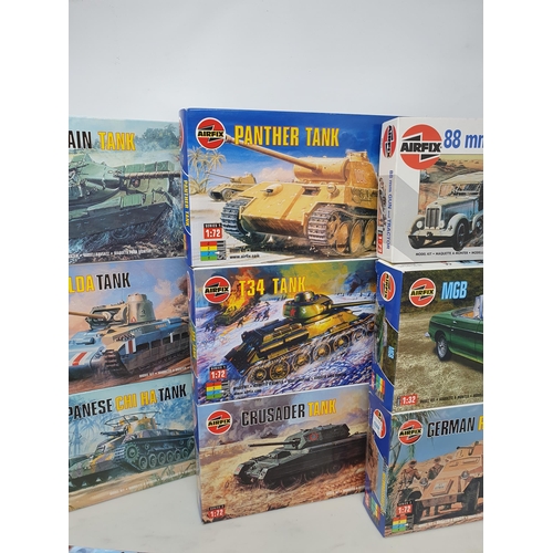 538 - Fifteen boxed Airfix 1:72 scale Vehicle Kits