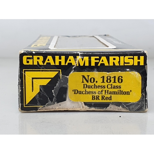 539 - A boxed Graham Farish N gauge 'Duchess of Hamilton' Locomotive (box end taped)