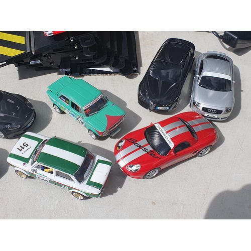 562 - Eight unboxed Scalextric and Revell Slot Cars including Porsche and Mercedes Le Mans, Audi TT, BMW S... 