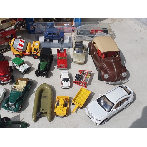 563 - A box of modern diecast Models including Solido, Real Wheels and Corgi