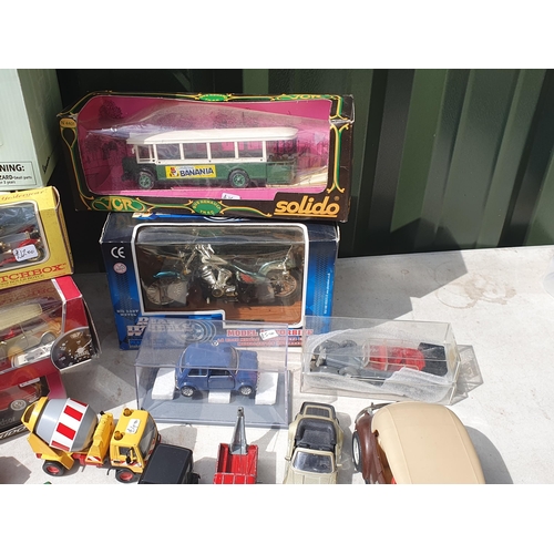 563 - A box of modern diecast Models including Solido, Real Wheels and Corgi