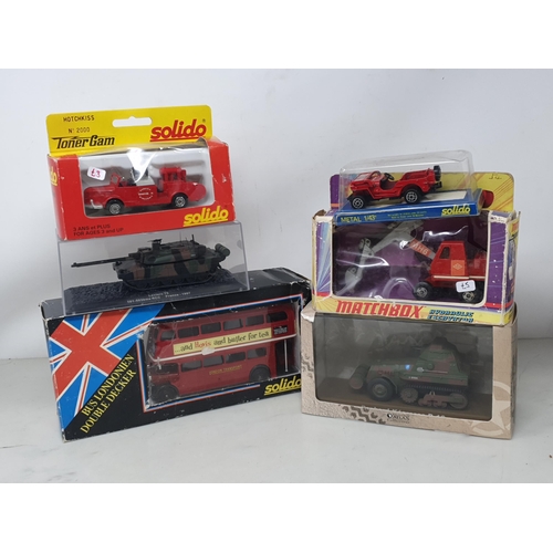 576 - Two boxes of boxed Vanguard, Atlas Editions, Solido and other diecast Models