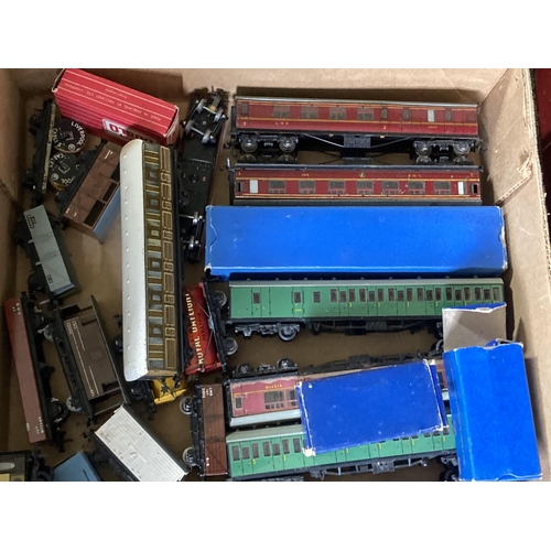 63 - Quantity of Hornby Dublo Rolling Stock; eleven Coaches including 4081/2 and twenty four Wagons, some... 