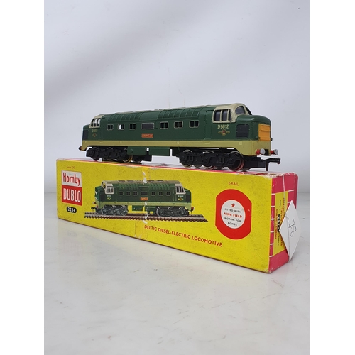 78 - Hornby Dublo 2234 Deltic diesel Locomotive 'Crepello', boxed with instructions