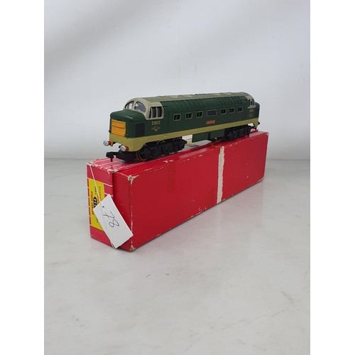 78 - Hornby Dublo 2234 Deltic diesel Locomotive 'Crepello', boxed with instructions