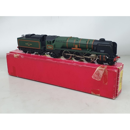 86 - Hornby Dublo 2235 West Country Class Locomotive 'Barnstaple', boxed