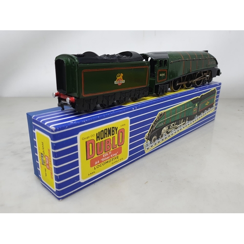 89 - Hornby Dublo 3236 West Country Class Locomotive 'Dorchester', boxed and EDL11 A4 Locomotive 'Silver ... 