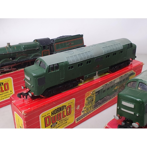 97 - Two Hornby Dublo 2232 Co-Co diesel Locomotives, boxed and 2321 'Bristol Castle' Locomotive, boxed (b... 