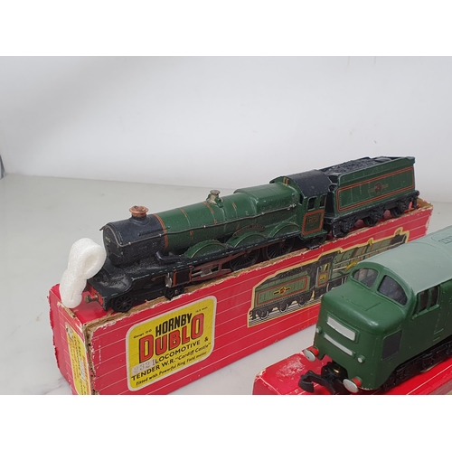 97 - Two Hornby Dublo 2232 Co-Co diesel Locomotives, boxed and 2321 'Bristol Castle' Locomotive, boxed (b... 