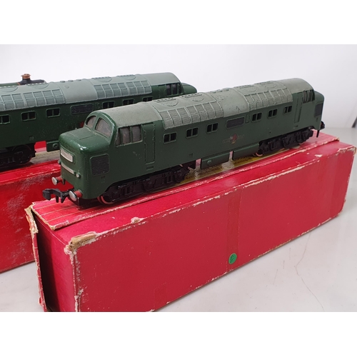 97 - Two Hornby Dublo 2232 Co-Co diesel Locomotives, boxed and 2321 'Bristol Castle' Locomotive, boxed (b... 