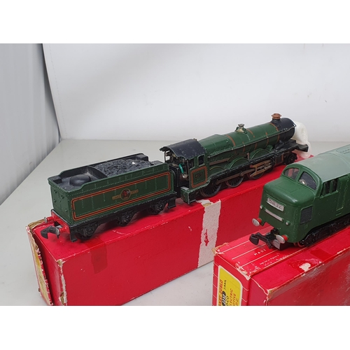 97 - Two Hornby Dublo 2232 Co-Co diesel Locomotives, boxed and 2321 'Bristol Castle' Locomotive, boxed (b... 