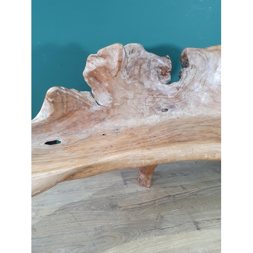 544 - A Root Wood Bench, 2ft 8