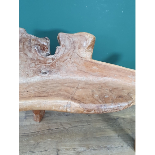 544 - A Root Wood Bench, 2ft 8