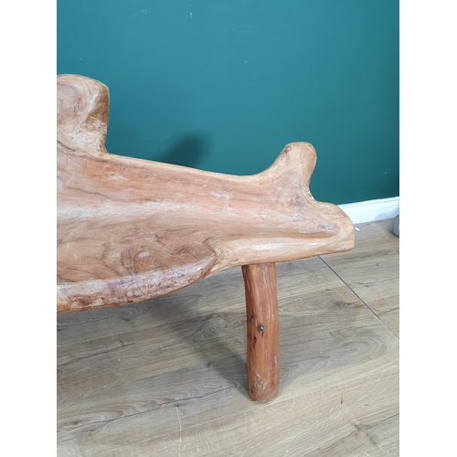 544 - A Root Wood Bench, 2ft 8