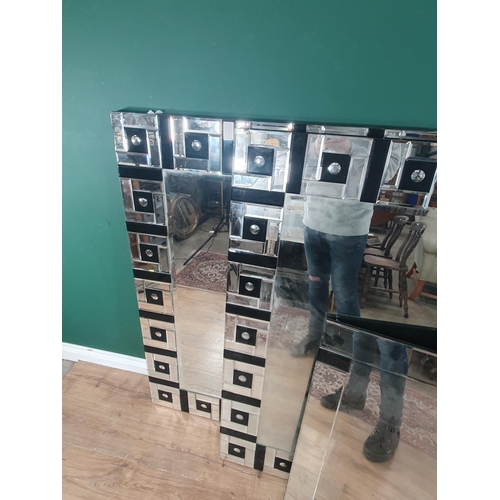 10 - Four modern designer style Wall Mirrors, 4ft 3